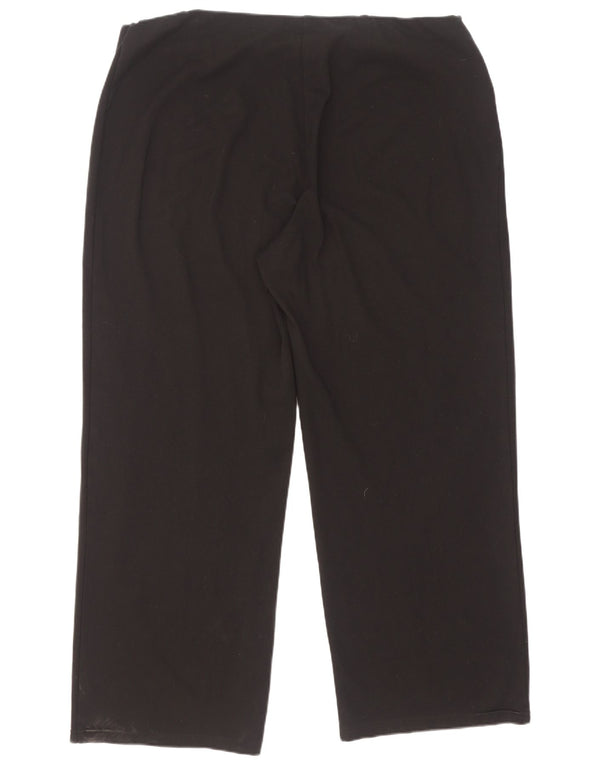 Marks & Spencer Dame Loose Fit Casual Bukser UK 20 2XL W40 L29 Sort