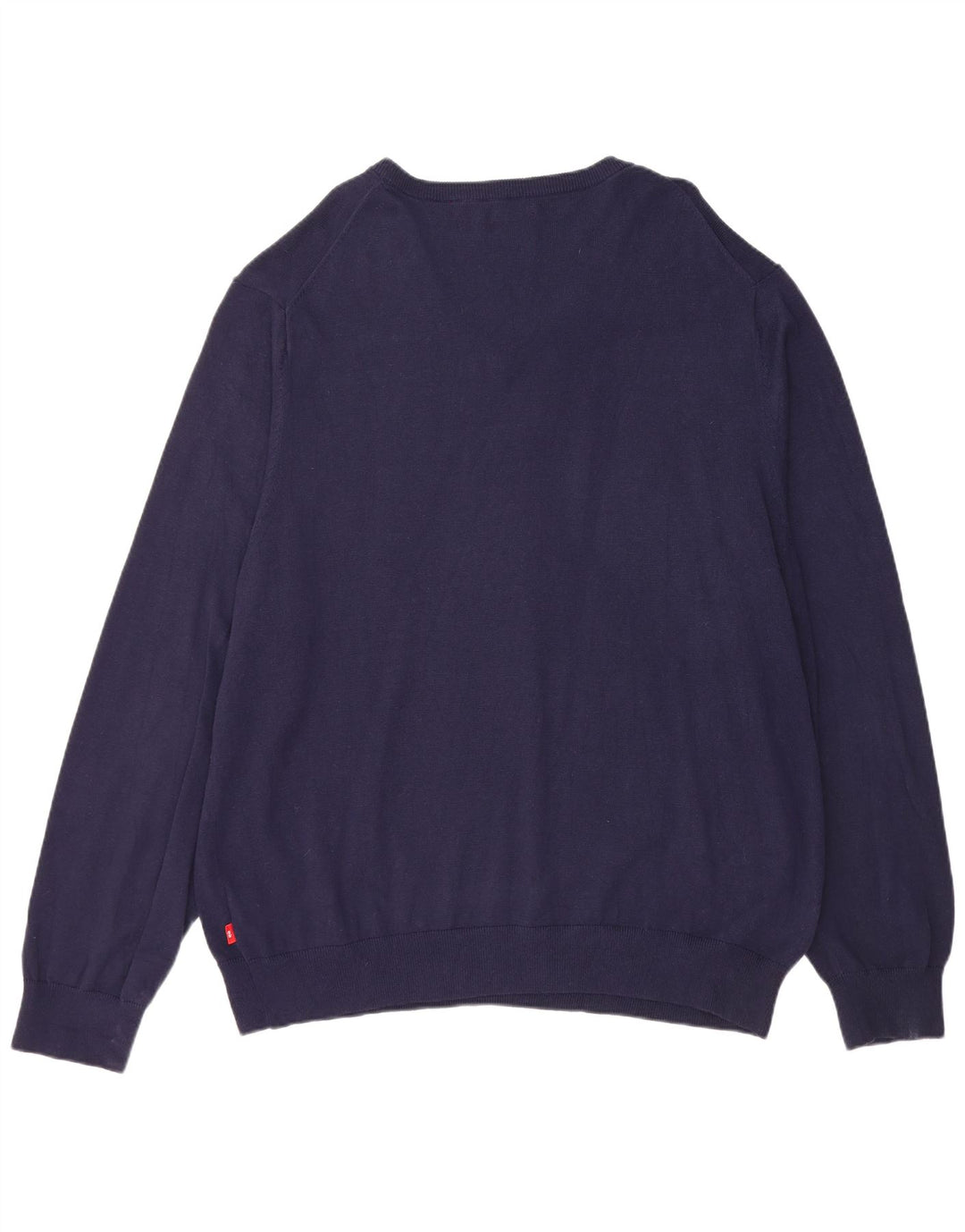IZOD Herre V-hals sweater 2XL marineblå bomuld