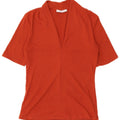 Zara Dame Bluse Top UK 8 Small Orange