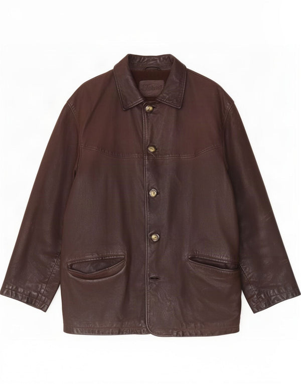 Vintage herre læderjakke UK 44 2XL Brun