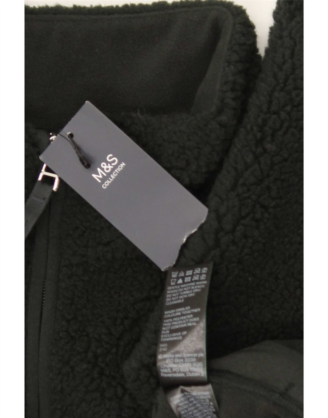 Marks & Spencer Fleecejakke til kvinder UK 20 2XL Grøn Polyester