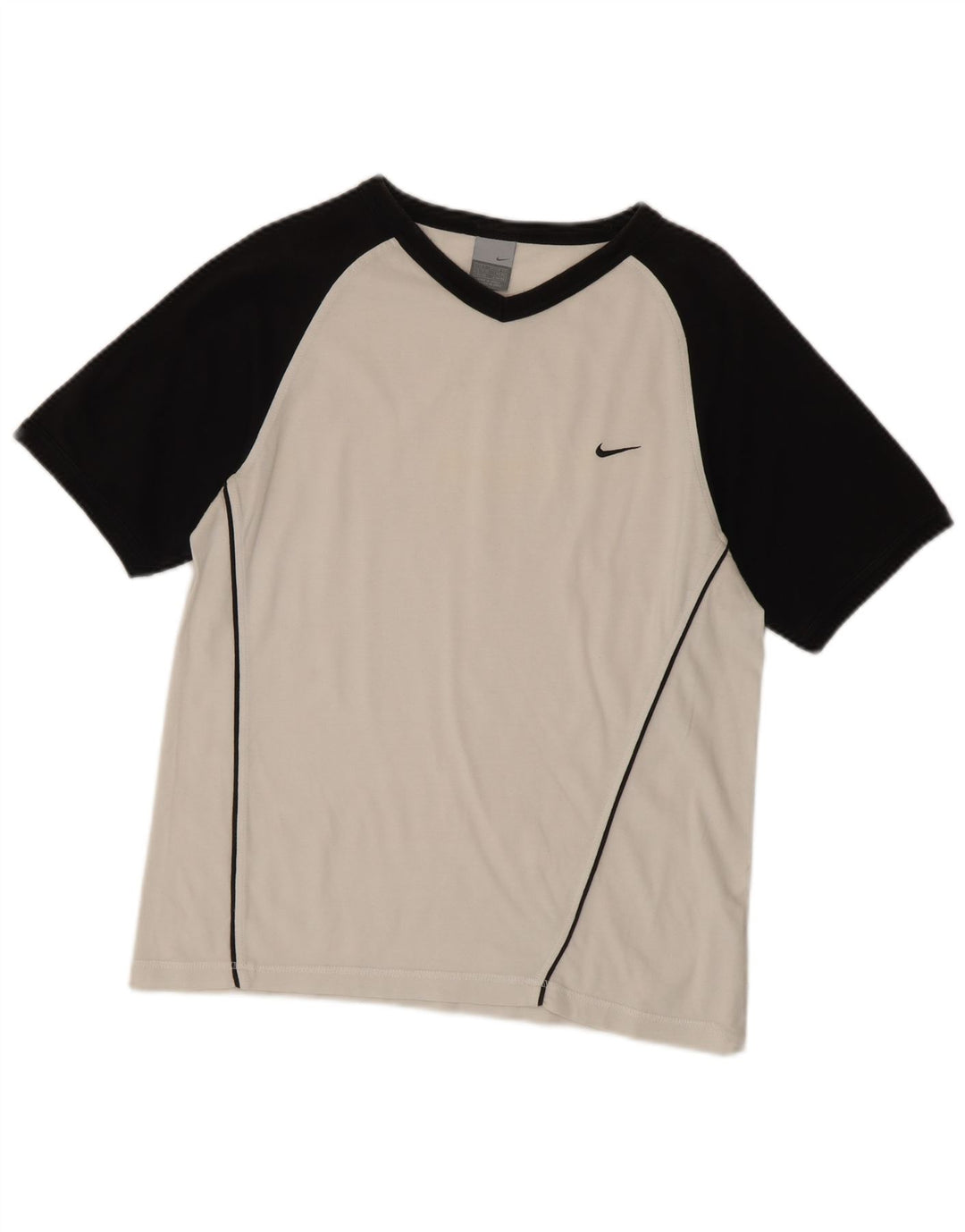 Nike T-shirt top til mænd UK 36/38 Small White Colourblock