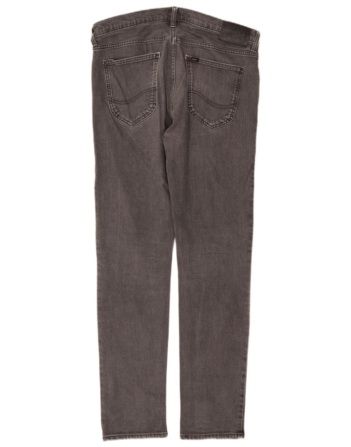 Lee Herre Luke Slim Jeans W34 L32 Grå Bomuld