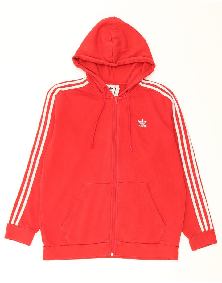 Adidas Hættetrøje med lynlås til mænd Stor rød bomuld