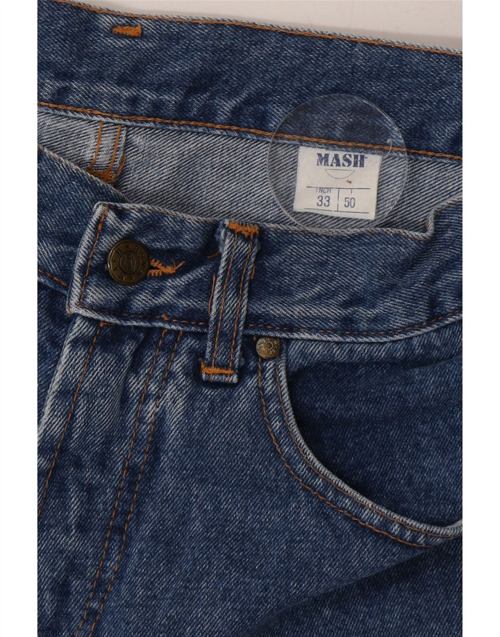 MASH Womens Cropped Jeans W33 L26 Blue Cotton Vintage Mash and Second-Hand Mash from Messina Hembry 