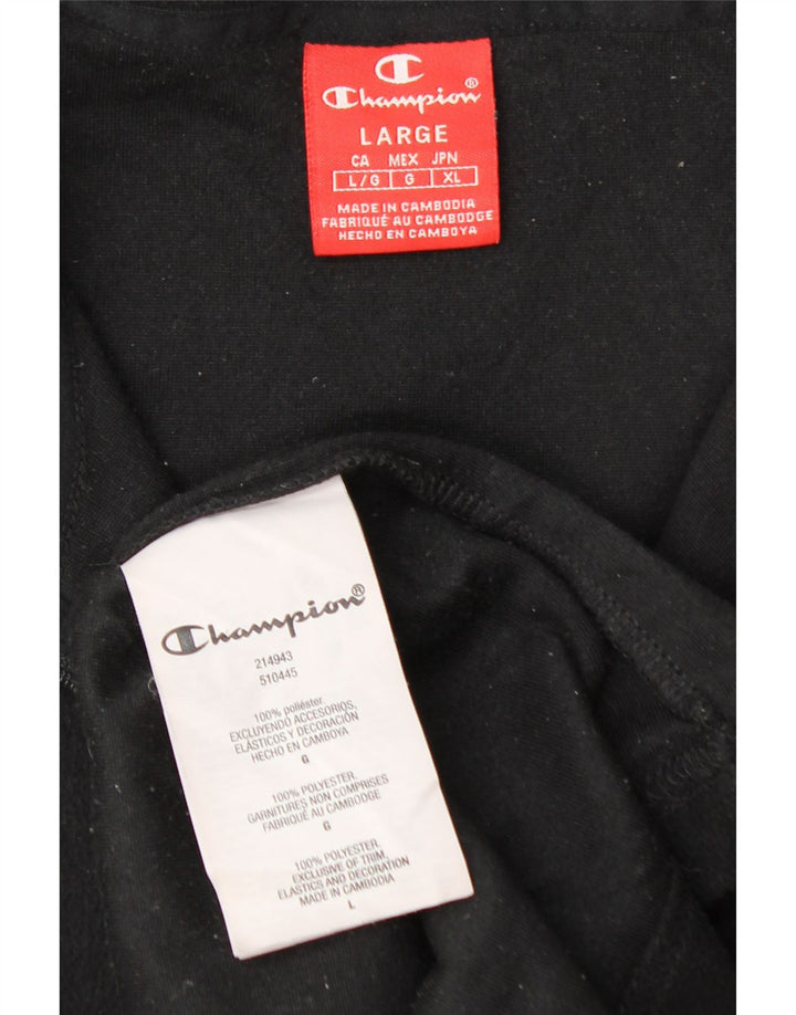 CHAMPION Herre lynlås hals fleece jumper stor sort polyester