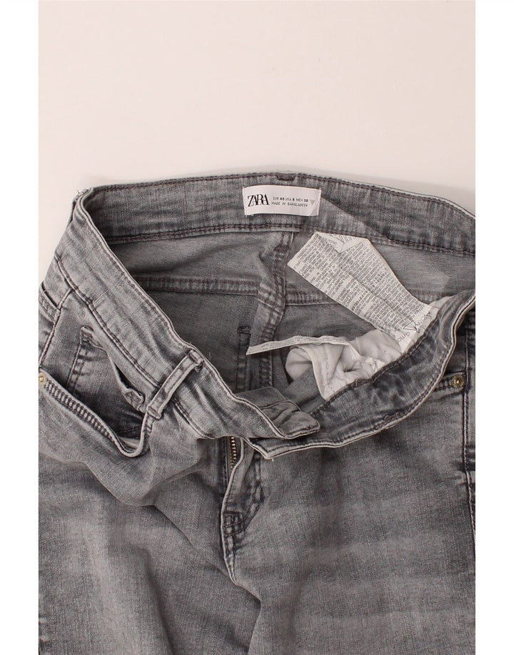ZARA Womens Slim Jeans EU 40 Medium W30 L26 Grey Cotton Vintage Zara and Second-Hand Zara from Messina Hembry 
