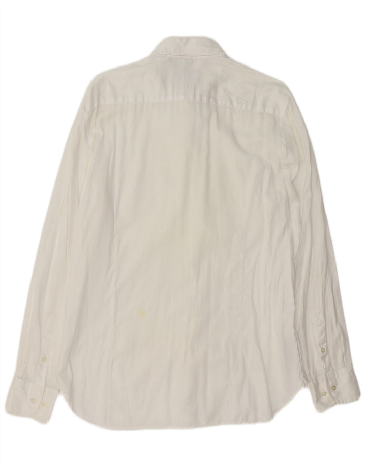 Massimo Dutti Herreskjorte Stor Hvid Bomuld