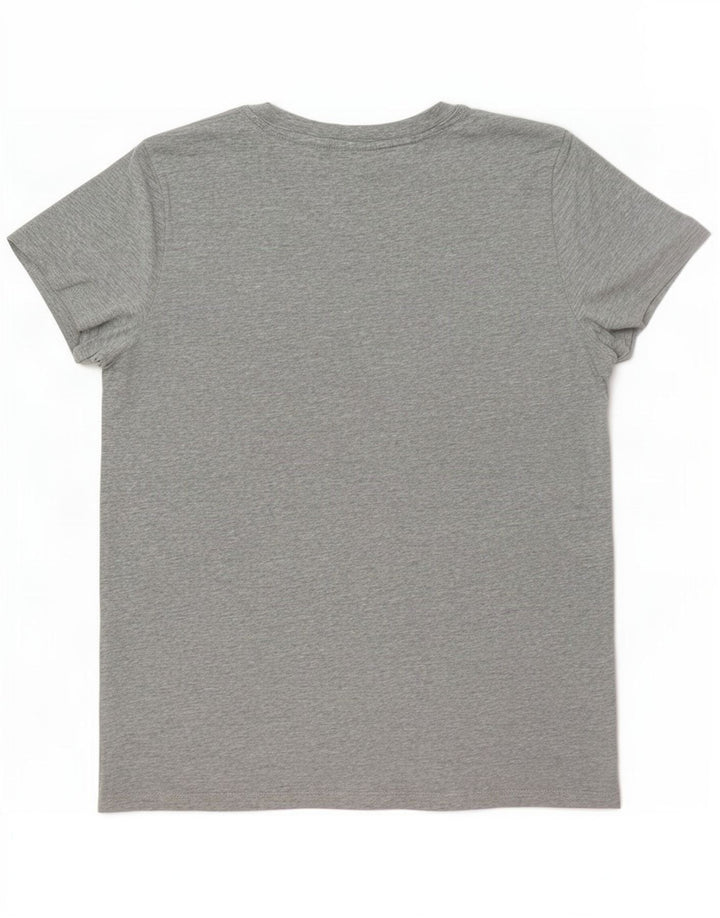 Levi's Dame T-Shirt Top UK 14 Medium Grey Flecked Bomuld