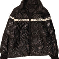 PINKO Womens Graphic Padded Jacket US 8 Medium Black Polyester Vintage Pinko and Second-Hand Pinko from Messina Hembry 