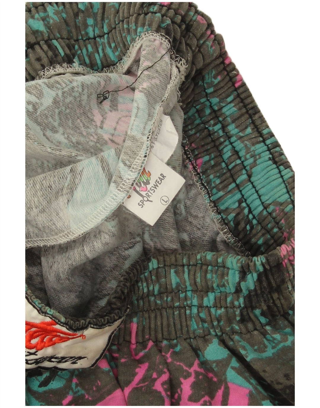 Vintage træningsdragt bukser til kvinder UK 16 Large Multicolored Retro