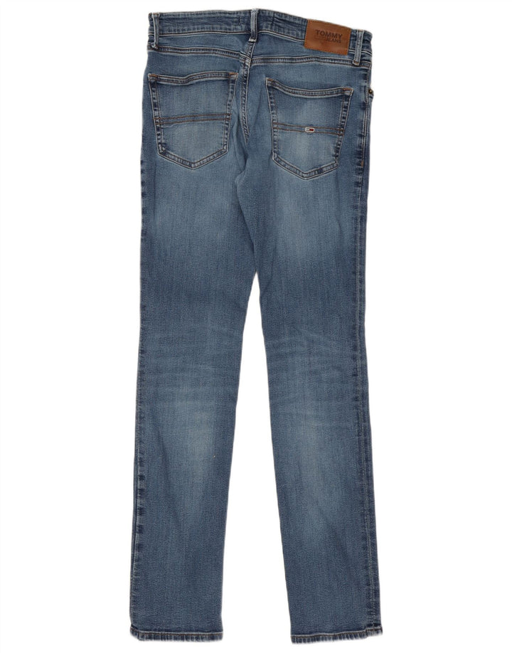 Tommy Hilfiger Herre Slim Jeans W31 L32 Blå Bomuld