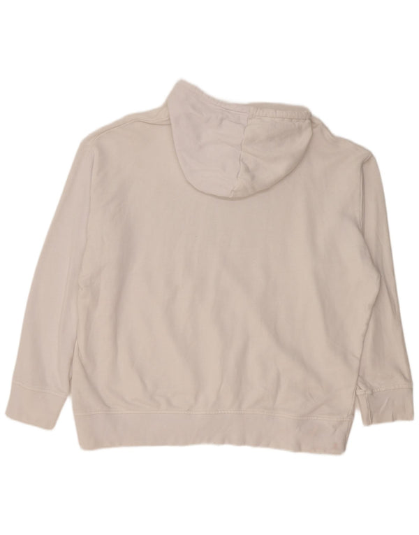 Adidas Graphic Graphic Hoodie Jumper UK 28/30 3XL Hvid Bomuld