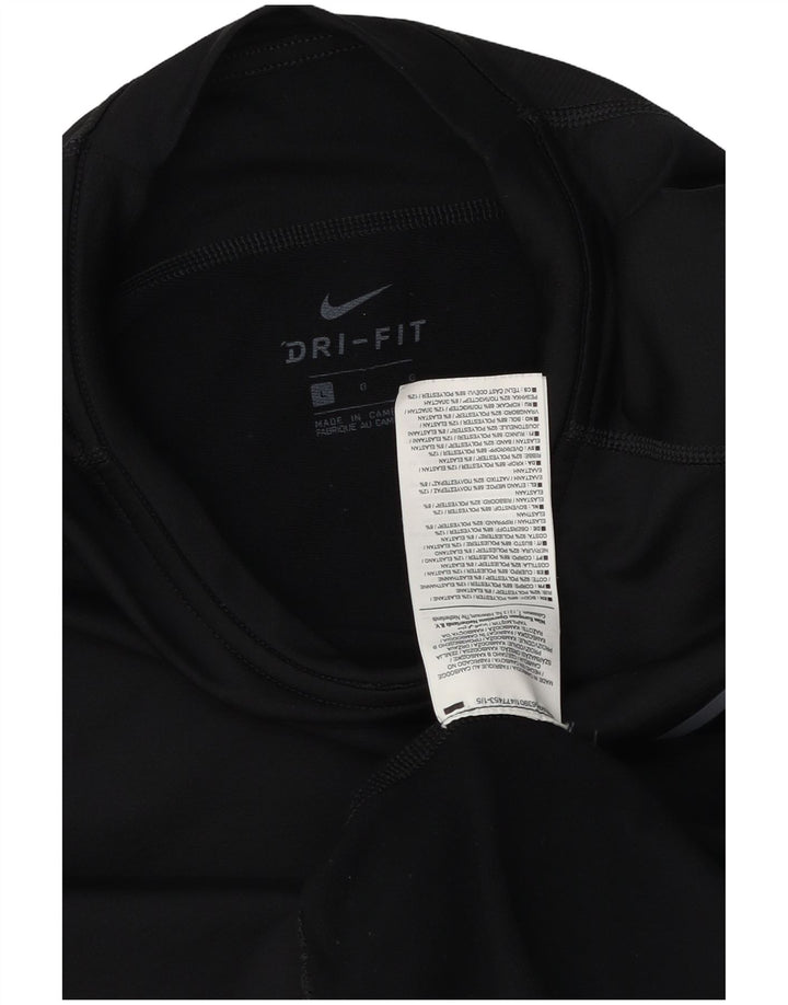 Nike Herre Dri Fit Top Langærmet Stor Sort Polyester