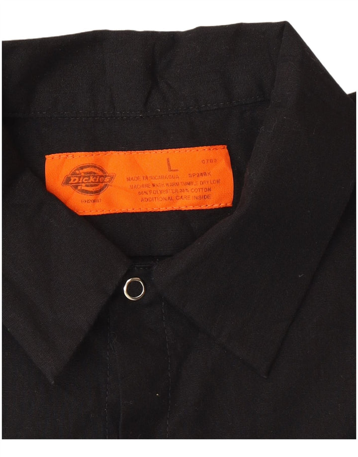 Dickies Herre grafisk kortærmet skjorte stor sort polyester