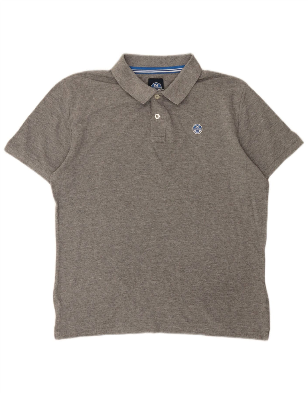 North Sails Herre Polo Shirt Medium Grå Bomuld