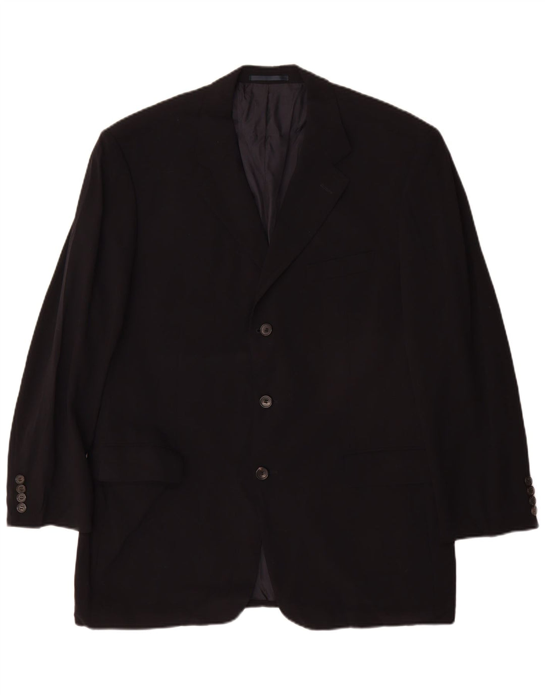 Hugo Boss Herre 3-knaps blazerjakke EU 54 2XL Navy Blue Virgin Wool