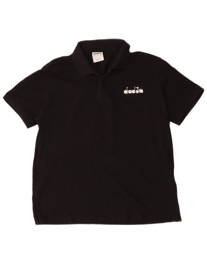 Diadora herre poloshirt XL sort bomuld