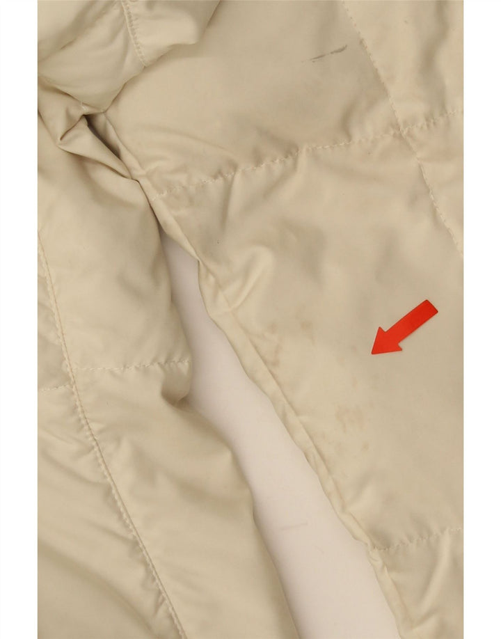The North Face Womens Padded Coat UK 16 Large Beige Nylon
