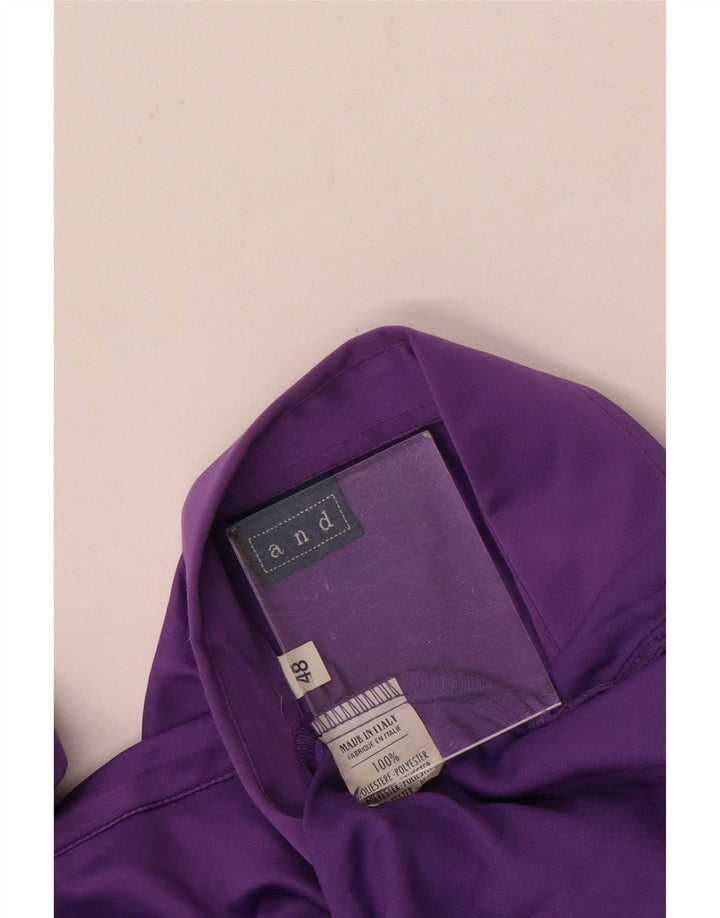 Og Dame Skjorte Bluse IT 48 XL Lilla Polyester