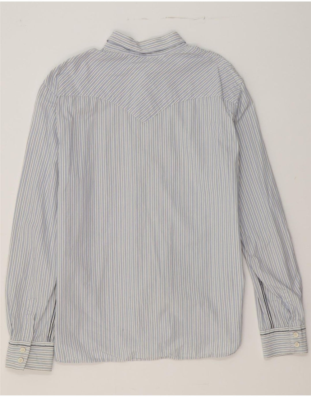 LEVI'S Mens Shirt XL Blue Striped Cotton Vintage Levi's and Second-Hand Levi's from Messina Hembry 