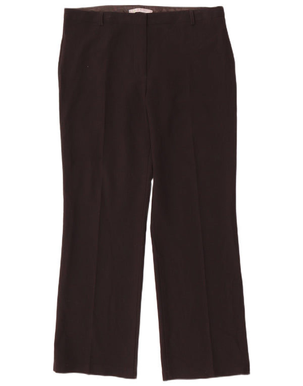 MARKS & SPENCER Lige fritidsbukser til kvinder UK 12 Medium W32 L28 Sort