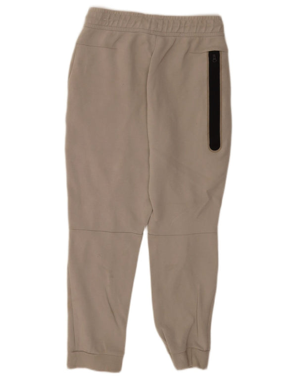 Nike Boys Tracksuit Trousers Joggers 12-13 Years Large Beige Cotton