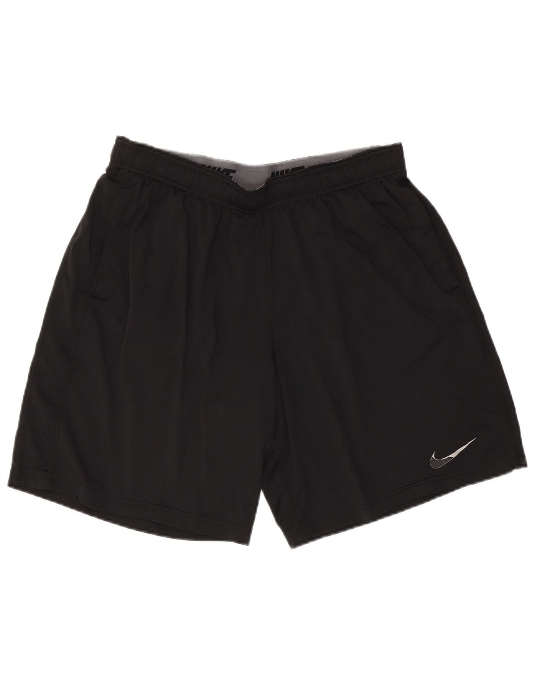 Nike Herre Dri Fit sportsshorts, store sorte polyester