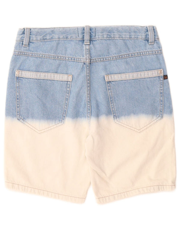 BENETTON Denimshorts til drenge 10-11 år W26 XL Blå Colourblock Bomuld