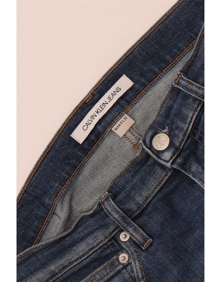 Calvin Klein Straight Jeans til mænd W34 L32 Blå