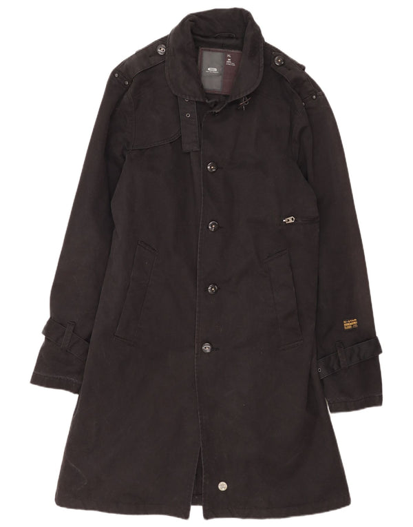 G-Star Trench Coat til mænd UK 42 XL Sort bomuld