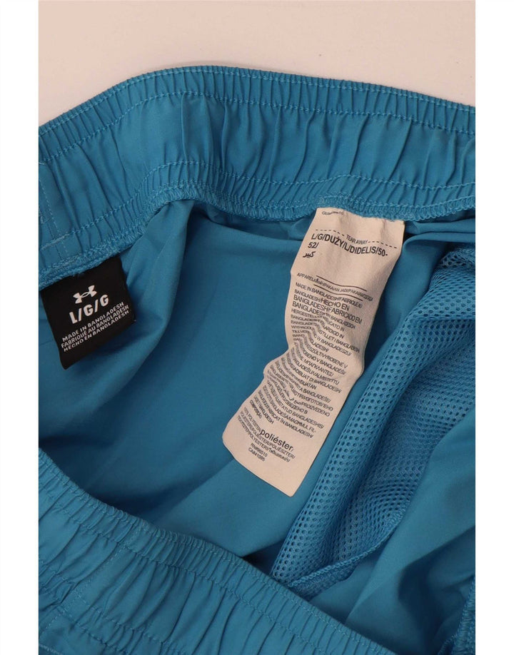 Under Armour Herre grafiske sportsshorts store blå polyester