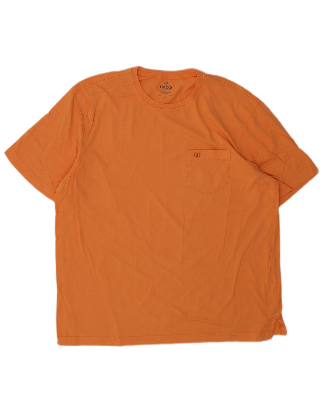 Izod Herre T-Shirt Top Stor Orange Bomuld