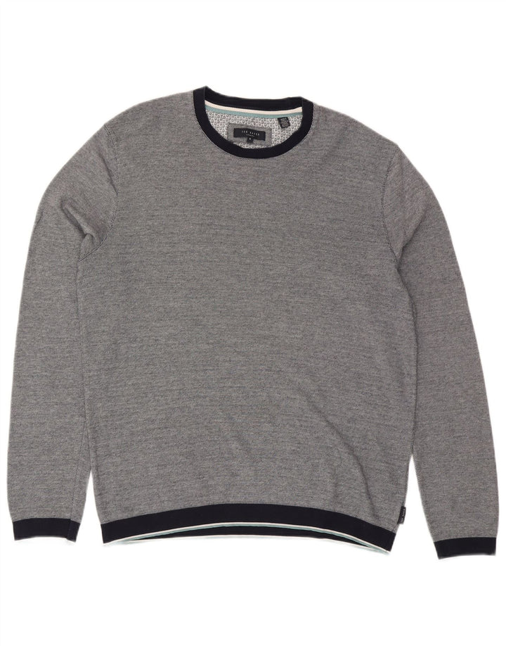 TED BAKER Sweatshirt-trøje til mænd størrelse 5 XL Marineblå bomuld