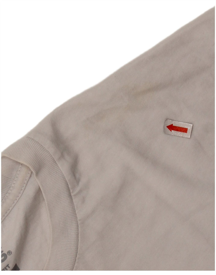 VANS Herre Classic Fit T-Shirt Top Stor Hvid Bomuld