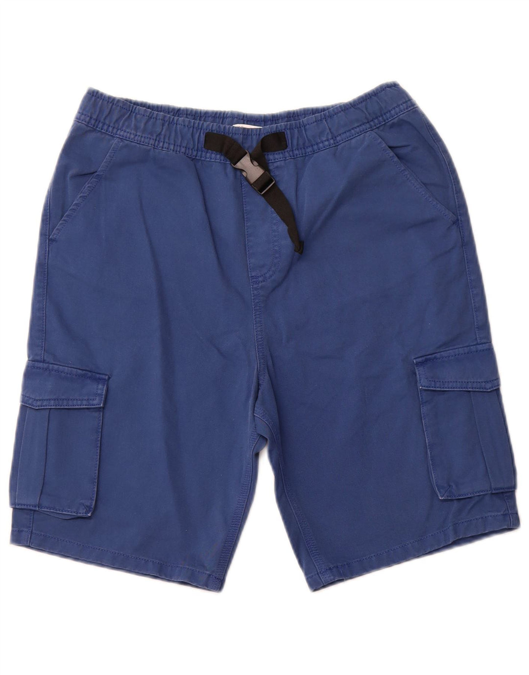 MARKS & SPENCER Cargo-shorts til drenge 14-15 år W28 blå bomuld