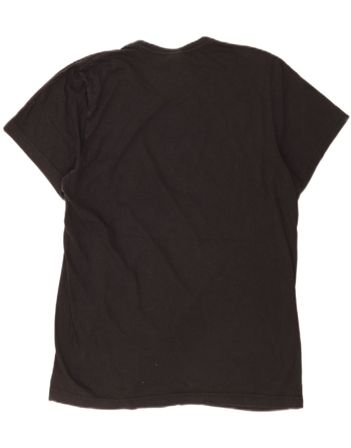 Adidas Herre grafisk T-shirt Top Medium Sort Bomuld