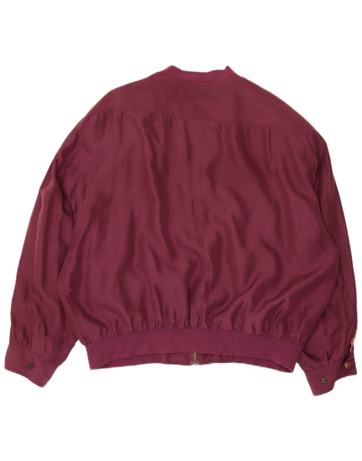 Kempel Herre Bomber Jacket UK 42 XL Burgundy Silke