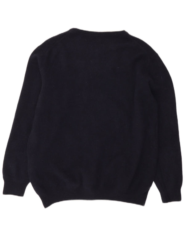 Gant Dame Boat Neck Jumper Sweater UK 22 3XL Marineblå lammeuld