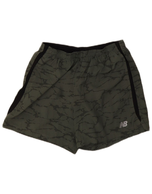 New Balance Herre Sportshorts Medium Khaki Camouflage Polyester