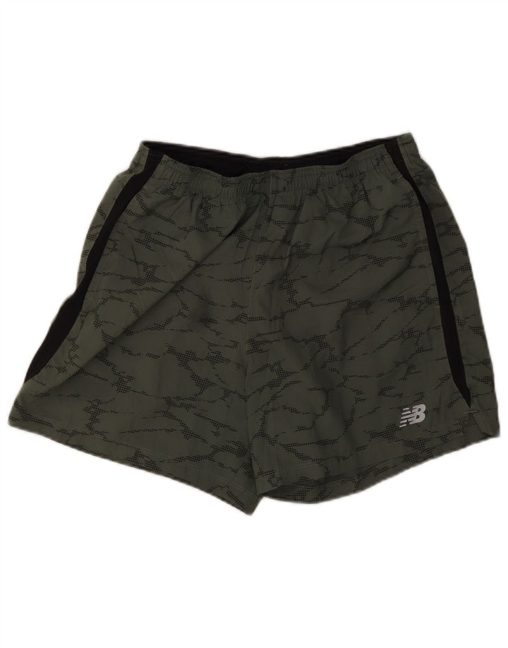 New Balance Herre Sportshorts Medium Khaki Camouflage Polyester