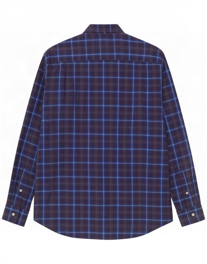 Paul & Shark Flannelskjorte til mænd Størrelse 39 Medium Navy Blue Check