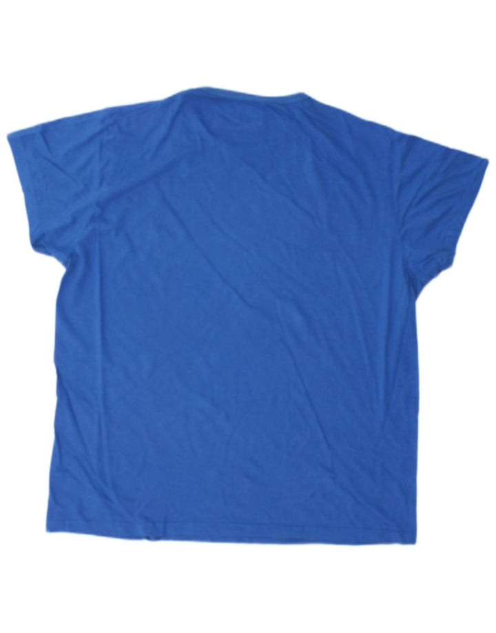JACK & JONES Herre Grafisk T-Shirt Top XL Blå