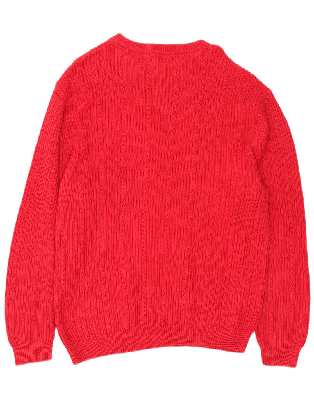 Chaps Herre Crew Neck Jumper Sweater Stor Rød Bomuld