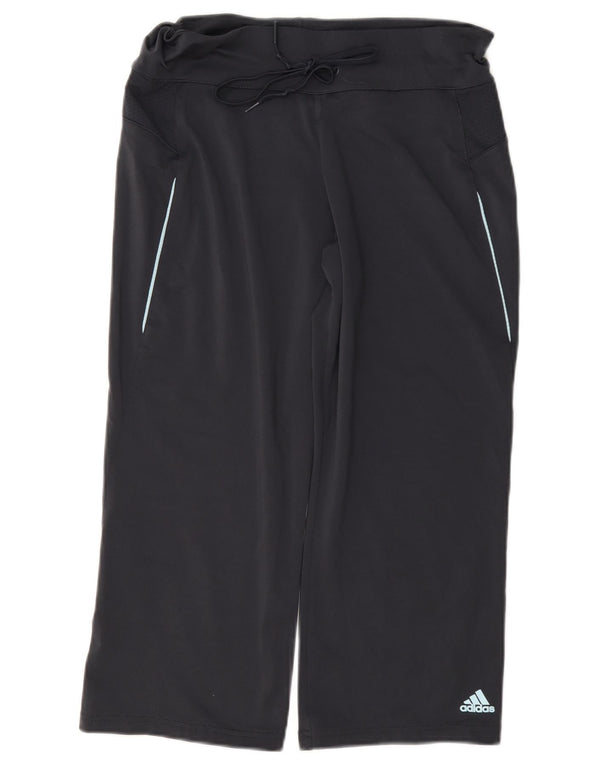 Adidas Dame Capri Træningsdragt Bukser UK 14 Medium Grå