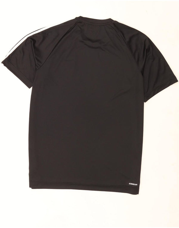 Adidas Herre Aeroready T-Shirt Top Stor Sort Polyester