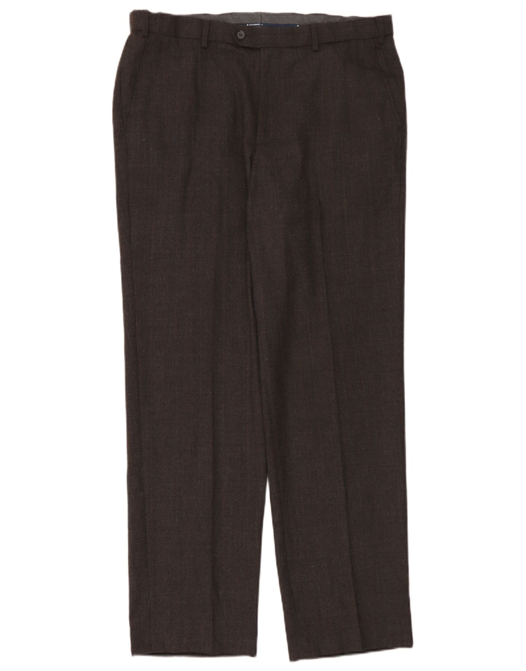 Marks & Spencer Herre Lige Regular Fit Suit Bukser W36 L33 Grå Uld