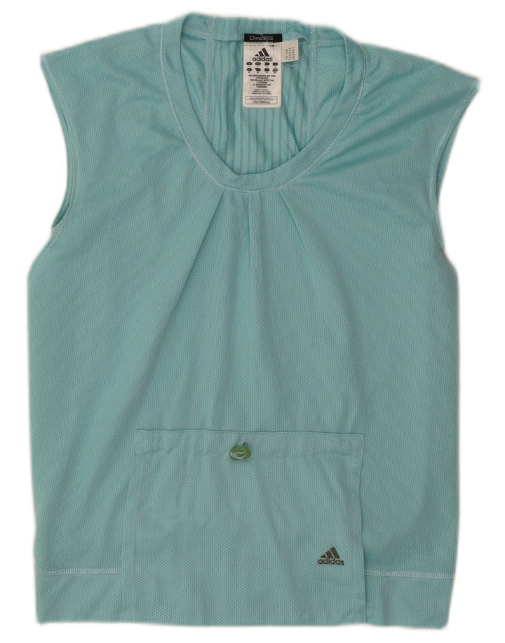 Adidas Dame Clima 365 Vest Top UK 10 Small Blue Polyester