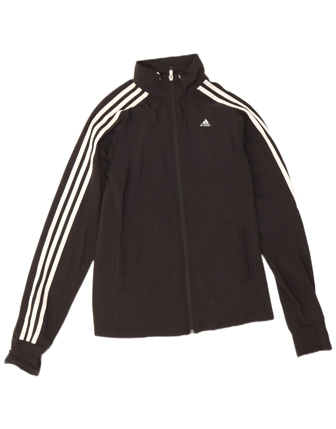 Adidas Dame Climacool Træningsdragt Topjakke UK 8/10 Small Black Nylon