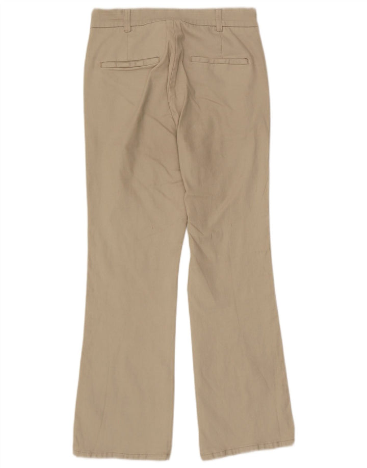 Massimo Dutti Dame Bootcut Chino Bukser US 4 Small W26 L25 Beige Bomuld